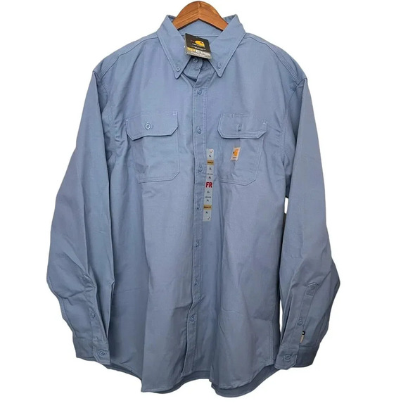 Carhartt Flame-Resistant Classic Twill Shirt FR NFPA 2112/CAT 2 Workwear XL NWT - Picture 8 of 8